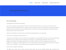 Tablet Screenshot of neue-perspektive.ch